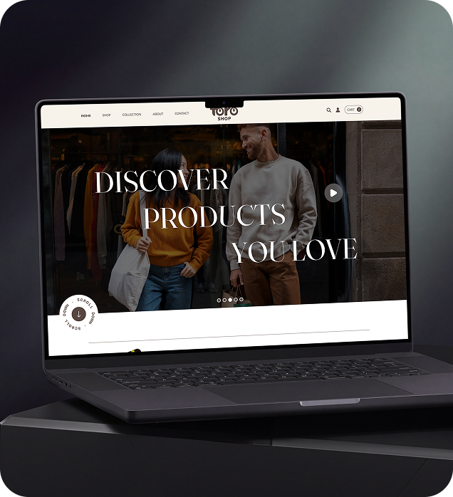 Toro Shop Ecommerce Mockup